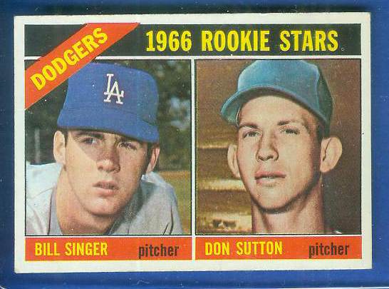 1966 Topps #288 Don Sutton ROOKIE (w/Bill Singer) (Dodgers)  cards value