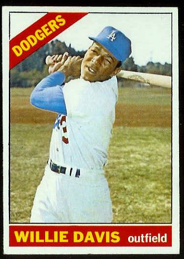 1966 Topps #535 Willie Davis SCARCE SHORT PRINT HI# (Dodgers)  cards value