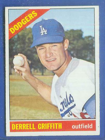 1966 Topps #573 Derrell Griffith SCARCE HI# (Dodgers)  cards value