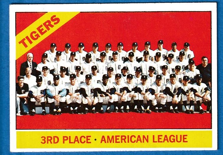 1966 Topps #583 Tigers TEAM card SCARCE SHORT PRINT HI# [#]  cards value