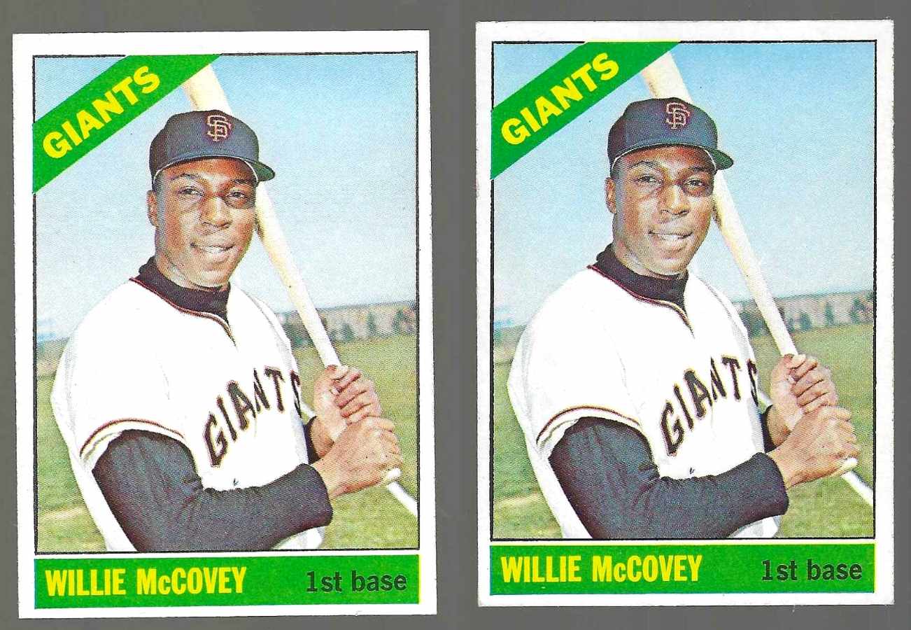 1966 Topps #550 Willie McCovey SCARCE SHORT PRINT HI# [#] (Giants)  cards value