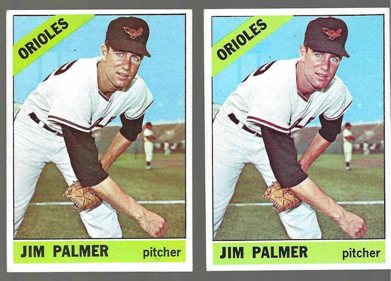 1966 Topps #126 Jim Palmer ROOKIE AUTOGRAPHED [#] (Orioles)  cards value