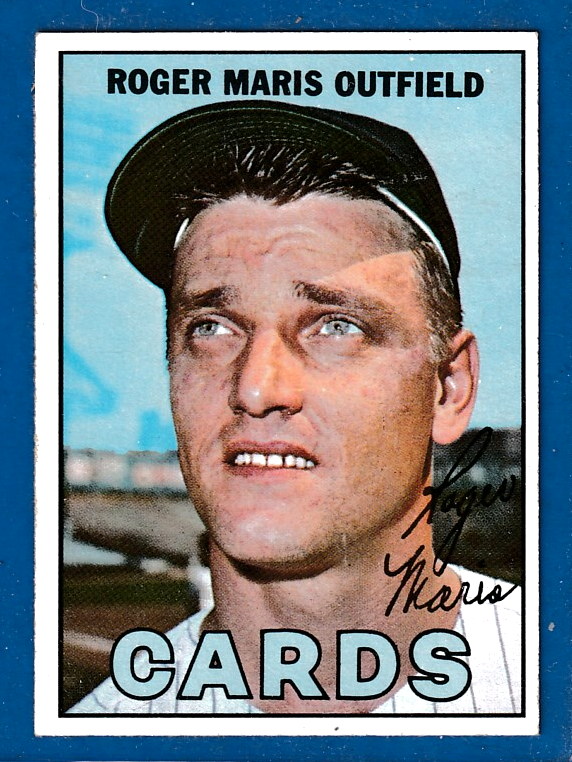 1967 Topps # 45 Roger Maris (Cardinals)  cards value