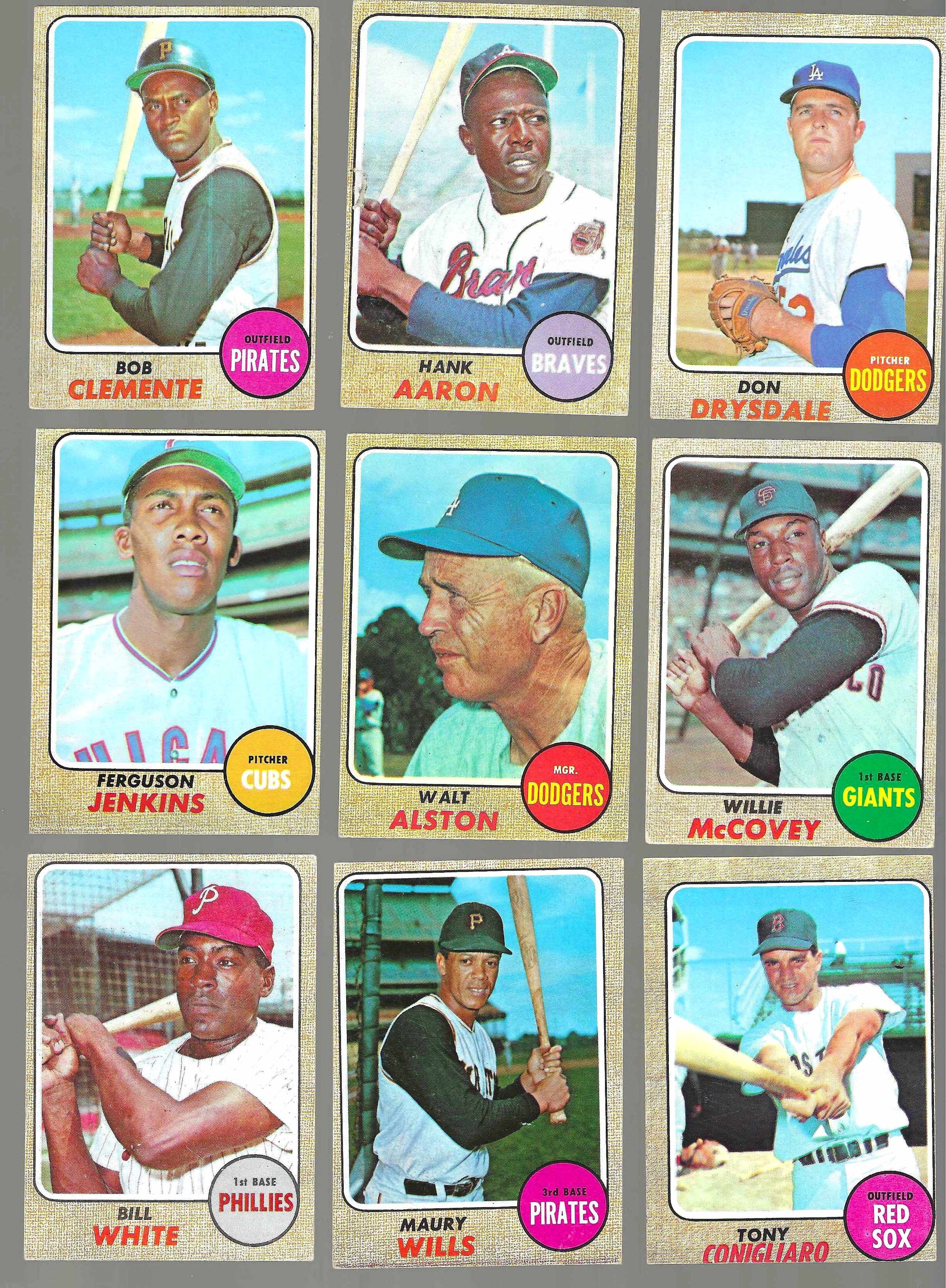 1968 Topps #150 Roberto Clemente [#x] (Pirates)  cards value