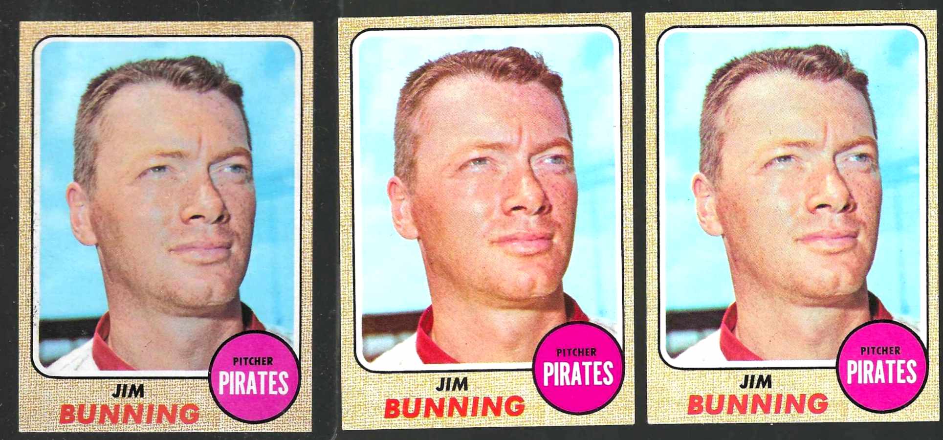1968 Topps #215 Jim Bunning [#] (Pirates)  cards value