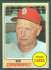 1968 Topps #294 Red Schoendienst (Cardinals,HOF)
