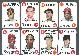 1968 Topps GAME  - Lot of (8) different - with HANK AARON !!!