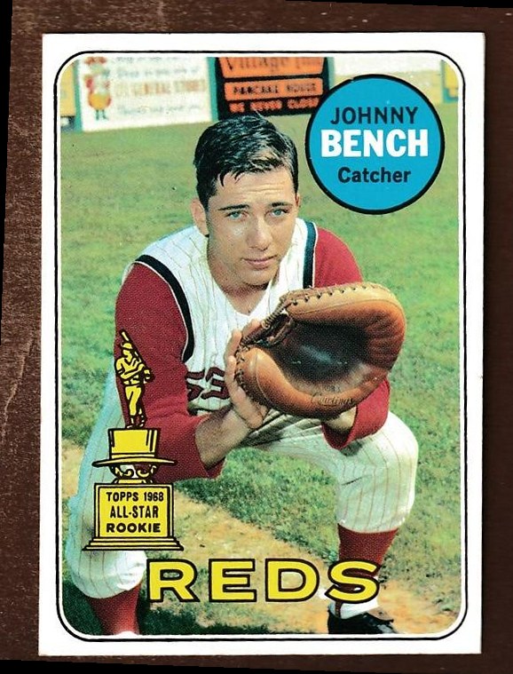 1969 Topps # 95 Johnny Bench (Reds)  cards value