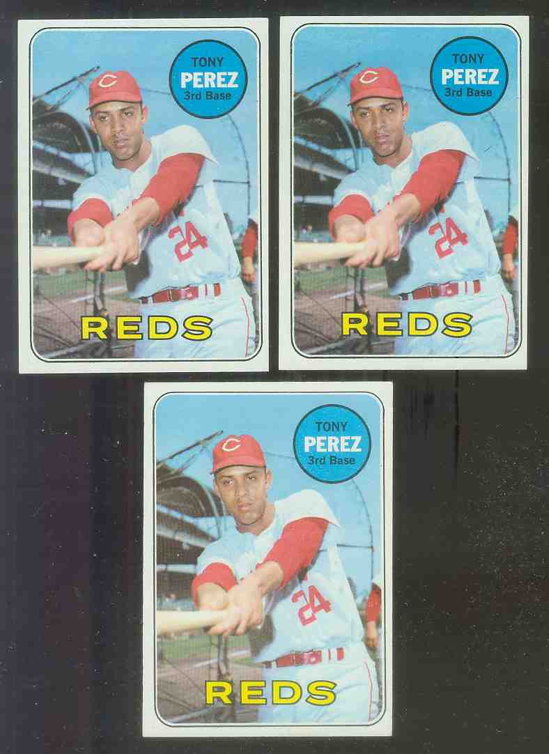 1969 Topps #295 Tony Perez (Reds,HOF)  cards value