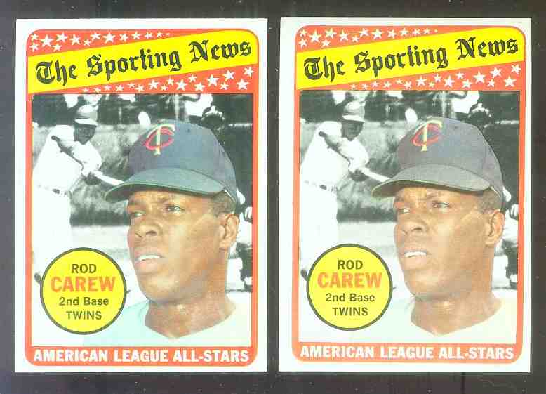 1969 Topps #419 Rod Carew All-Star (Twins, Hall-of-Famer)  cards value