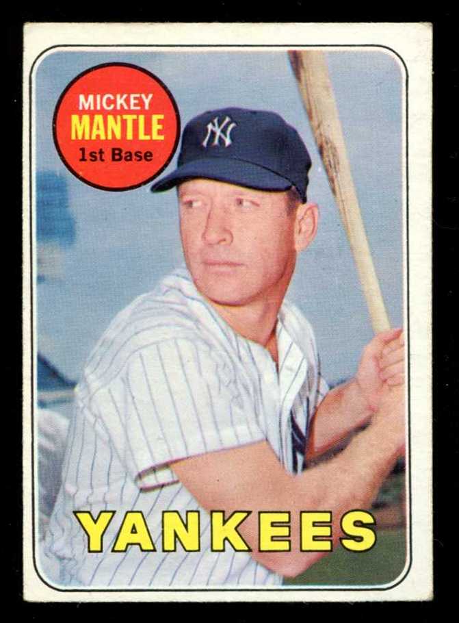 1969 Topps #500-A Mickey Mantle (Yankees)  cards value