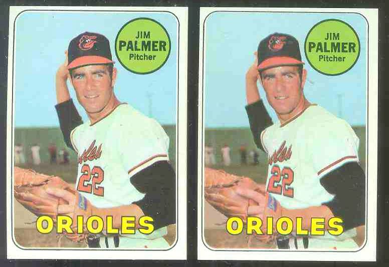 1969 Topps #573 Jim Palmer (Orioles)  cards value