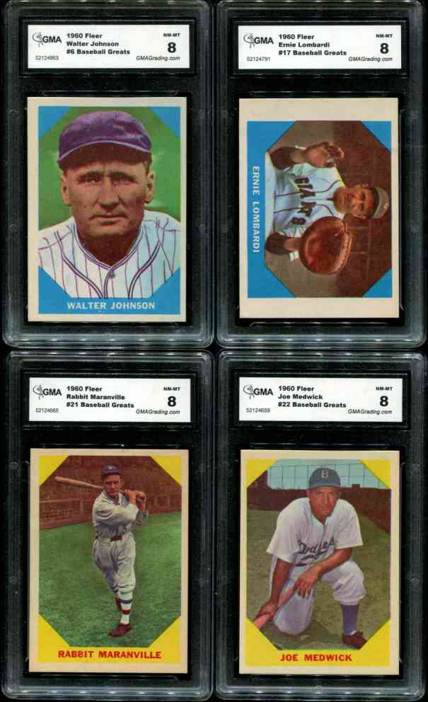 1960 Fleer #  6 Walter Johnson [#xg] (Senators)  cards value