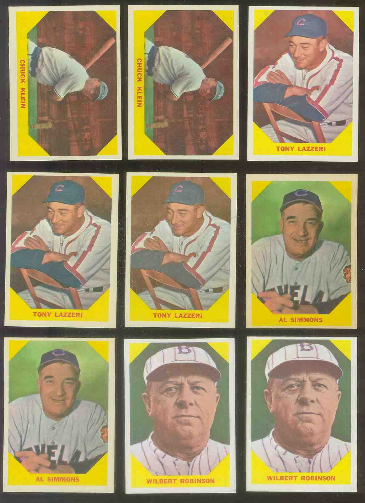 1960 Fleer # 31 Tony Lazzeri (Yankees)  cards value