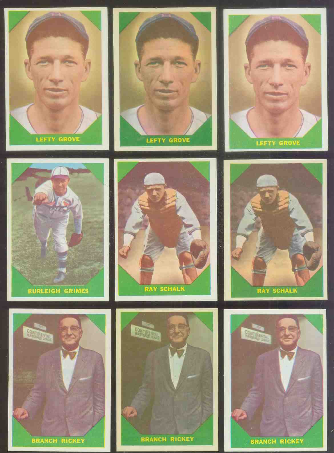 1960 Fleer # 60 Lefty Grove (Red Sox)  cards value