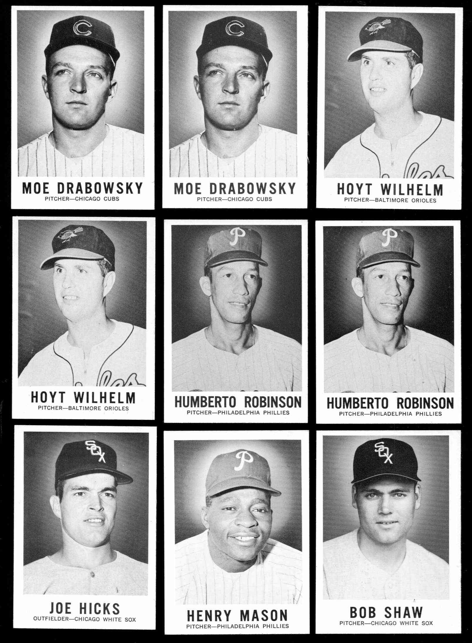 1960 Leaf # 68 Moe Drabowsky (Cubs)  cards value