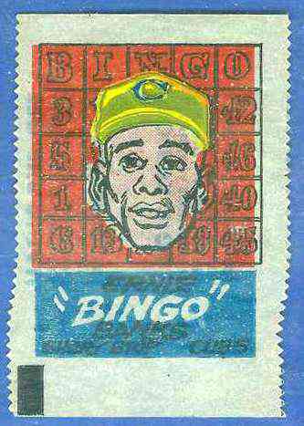 1961 Topps MAGIC Rub-Offs - Ernie 'Bingo' Banks (Cubs)  cards value