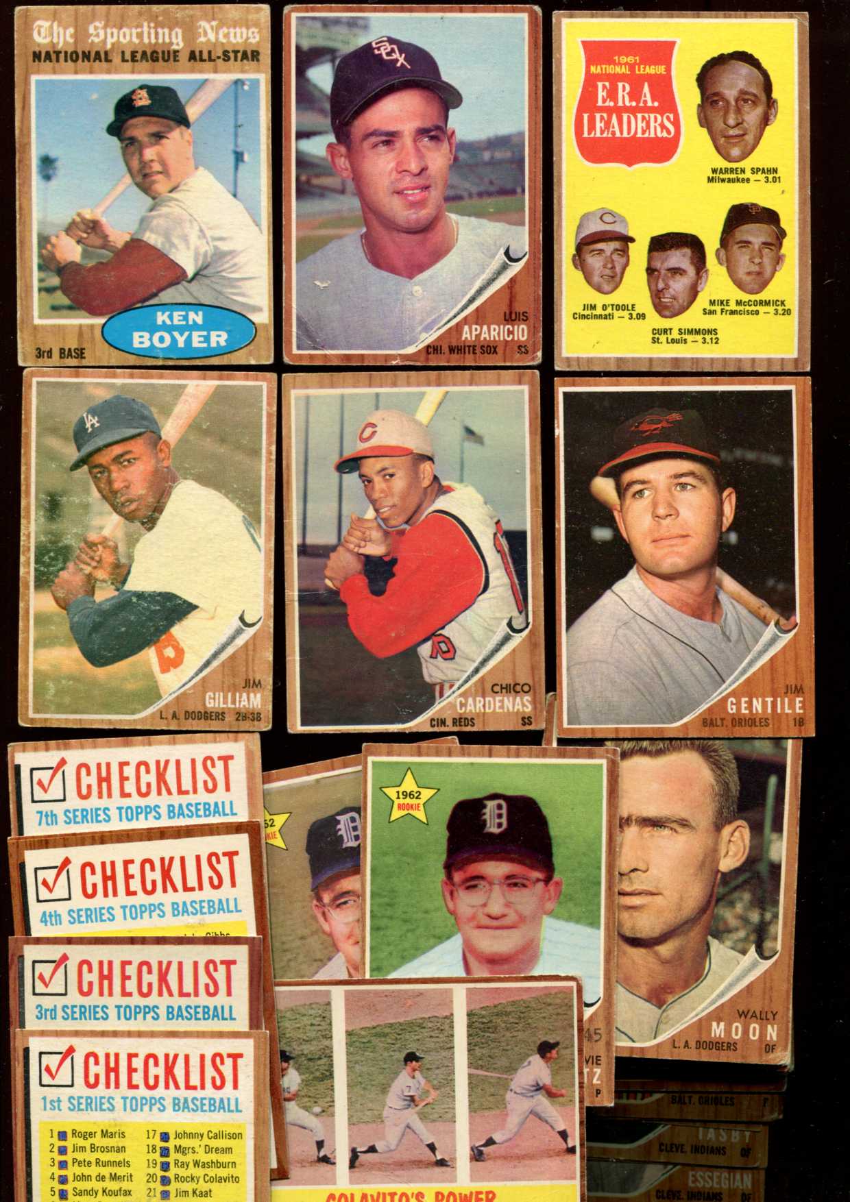 1962 Topps  -  Lot of (57) different  cards value