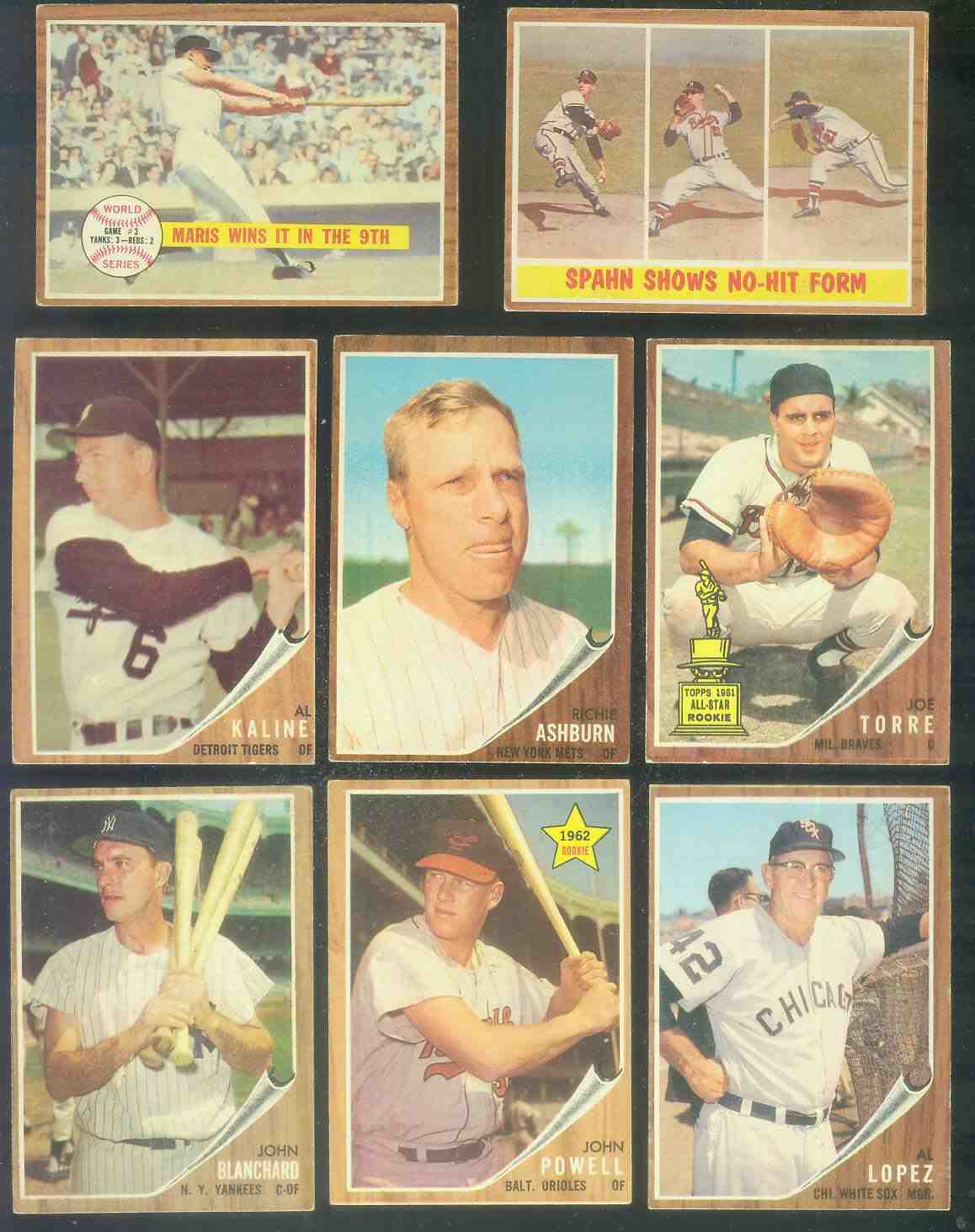 1962 Topps #150 Al Kaline [#] (Tigers)  cards value