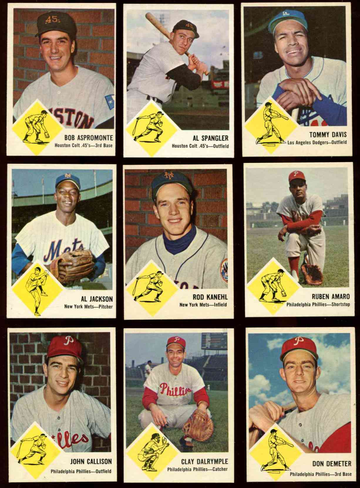 1963 Fleer #52 Clay Dalrymple (Phillies)  cards value