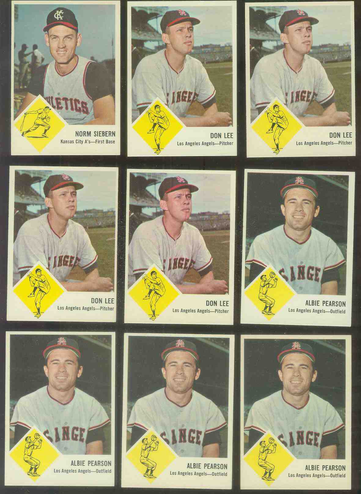 1963 Fleer #19 Albie Pearson (Angels)  cards value