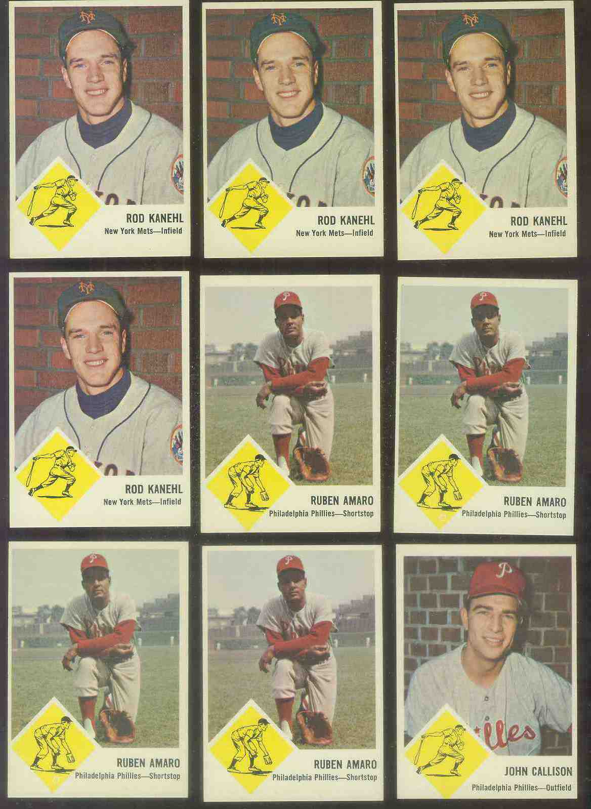 1963 Fleer #49 Rod Kanehl (Mets)  cards value