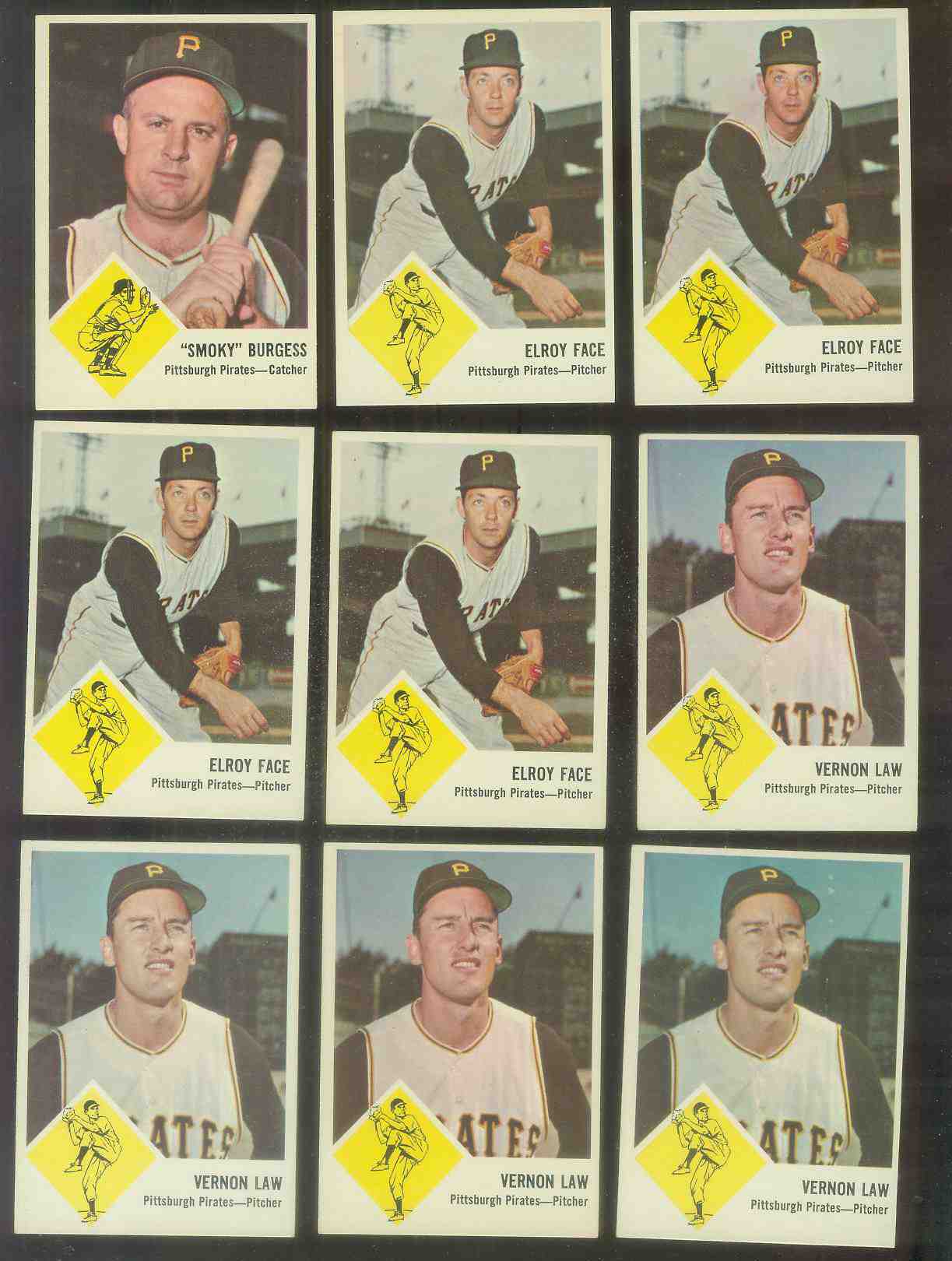 1963 Fleer #57 Roy Face (Pirates)  cards value