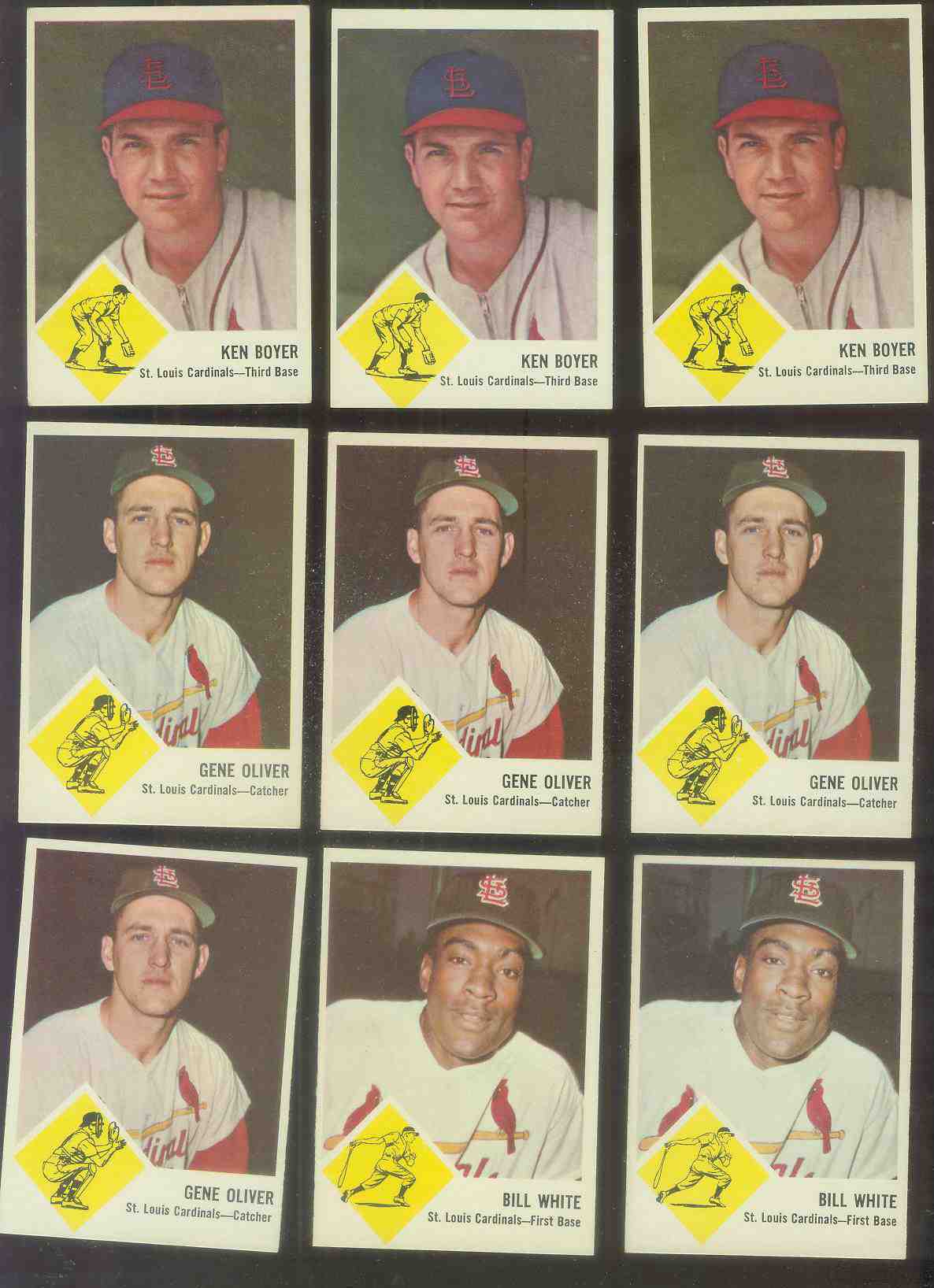 1963 Fleer #60 Ken Boyer (Cardinals)  cards value