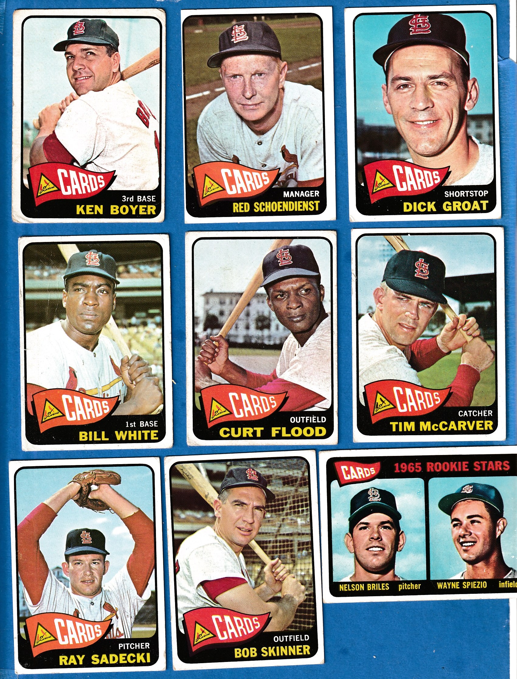 1965 Topps  - CARDINALS Starter TEAM SET (24/31)  cards value