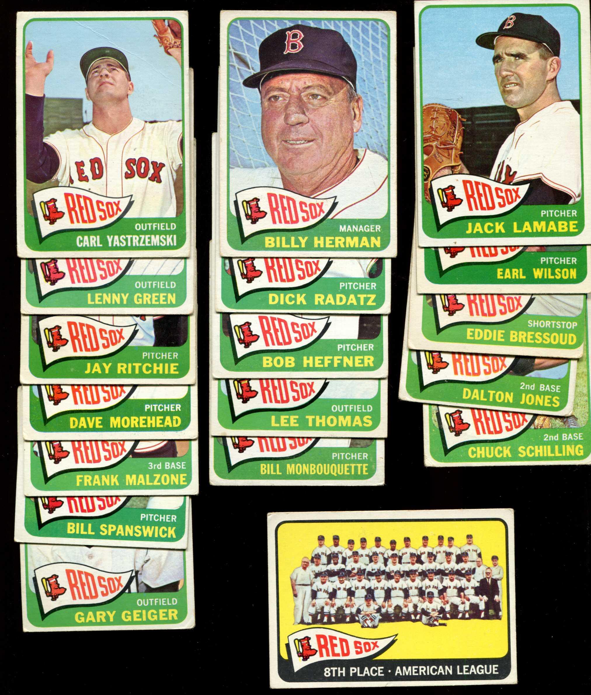 1965 Topps  - RED SOX Starter TEAM SET (25/27) w/Carl Yastrzemski  cards value