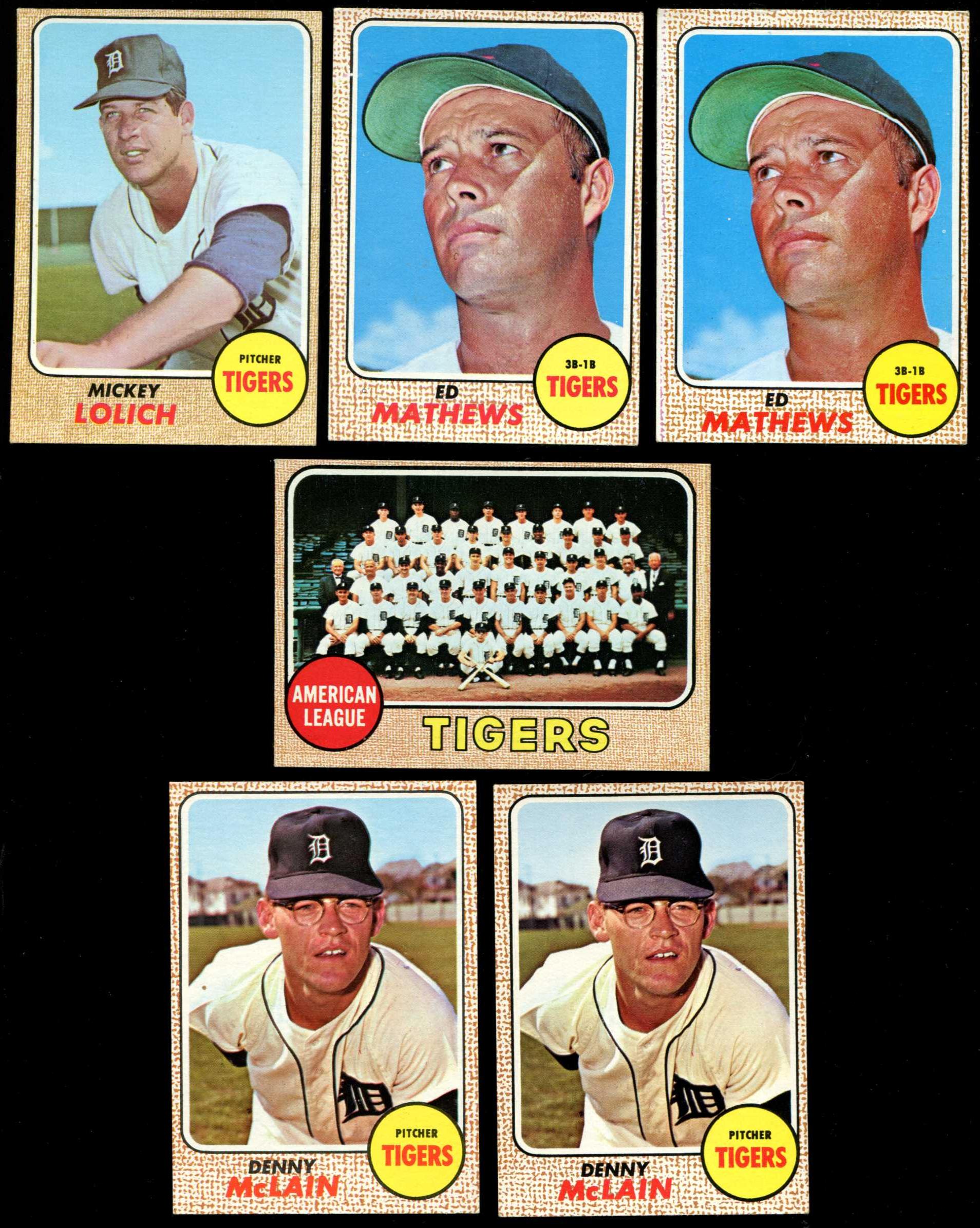 1968 Topps #414 Mickey Lolich (Tigers)  cards value