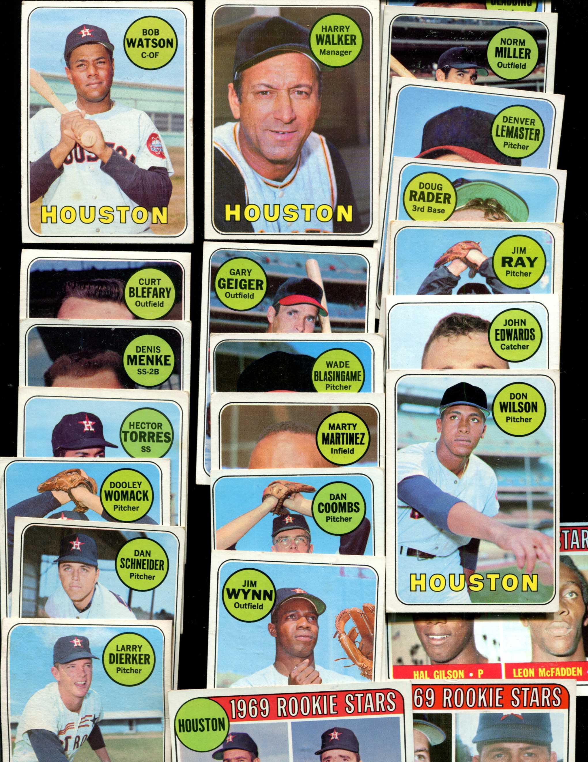 1969 Topps  - ASTROS Near TEAM SET/Lot (24/25 cards)  cards value