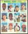 1969 MLBPA Stamps - COMPLETE SHEET of (12) with MAYS, CLEMENTE ..