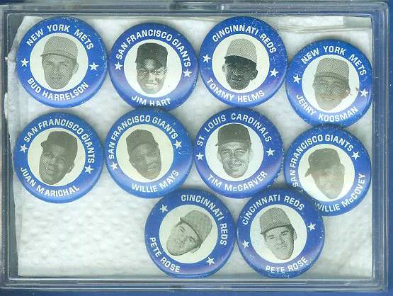 1969 MLBPA Pins #52 Willie Mays (Giants)  cards value