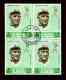 HONUS WAGNER - 1969 Ajman Official Postage 4-Stamp Block (Pirates)