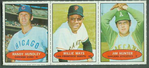 1971 Bazooka COMPLETE PANEL #NoNum WILLIE MAYS/Jim 'Catfish' Hunter  cards value