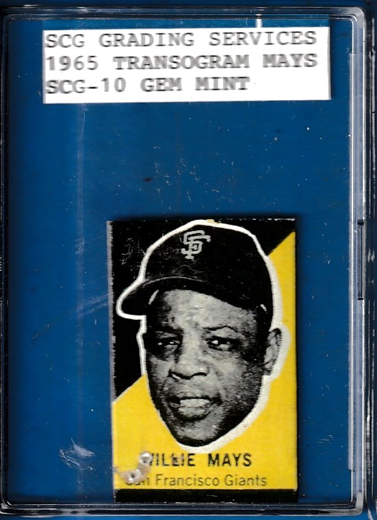 Willie Mays - 1965 Transogram [SCG-10] *** MISS GRADED - should be POOR ***  cards value