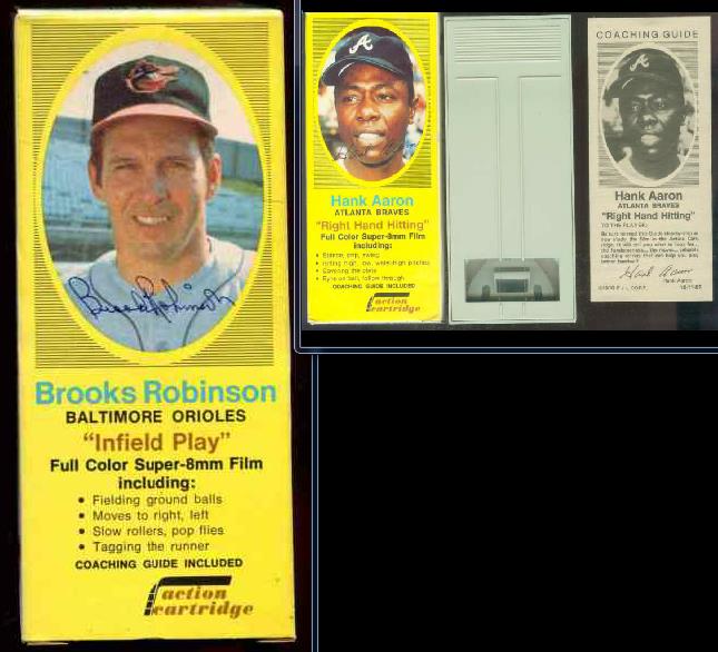 1970 Action Cartridge - Brooks Robinson COMPLETE BOX,FILM CARTRIDGE & Guide  cards value