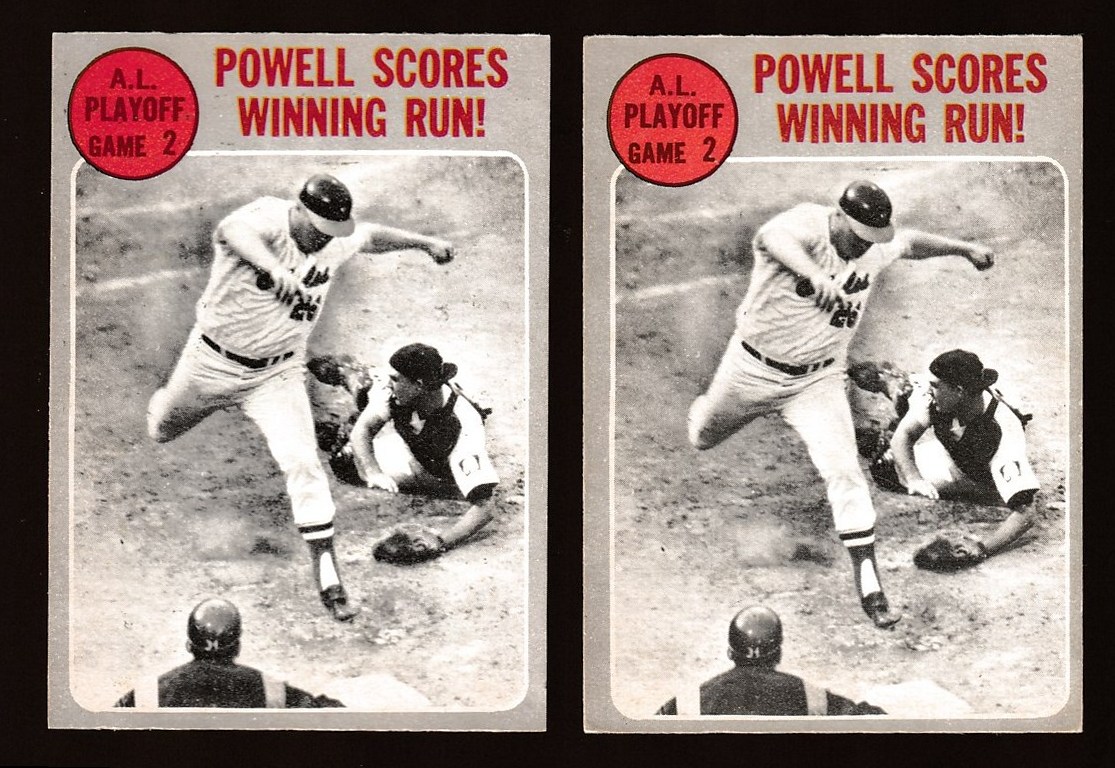 1970 O-Pee-Chee/OPC #200 A.L Playoff Game #2 (Boog Powell) (Orioles vs Twin  cards value