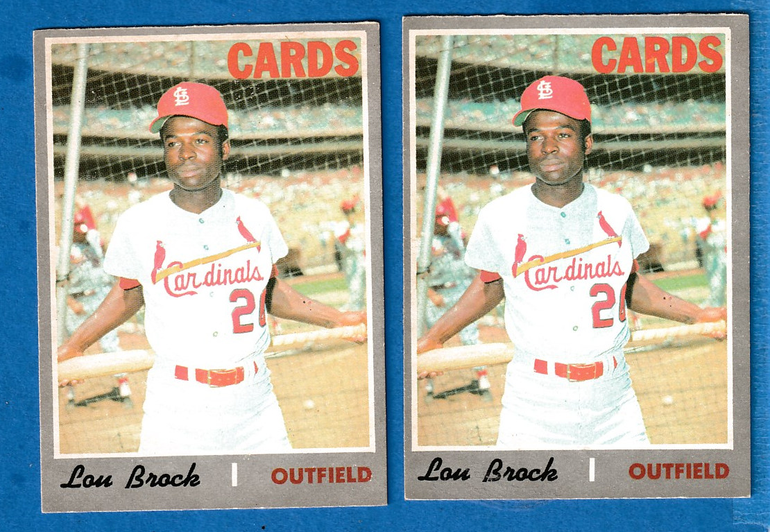 1970 O-Pee-Chee/OPC #330 Lou Brock (Cardinals)  cards value