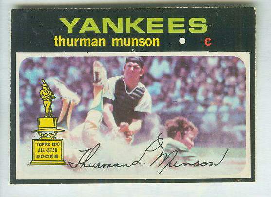 1971 O-Pee-Chee/OPC #  5 Thurman Munson (Yankees)  cards value