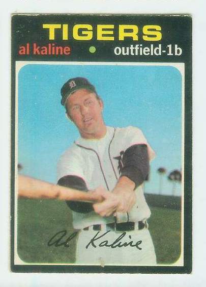 1971 O-Pee-Chee/OPC #180 Al Kaline (Tigers)  cards value