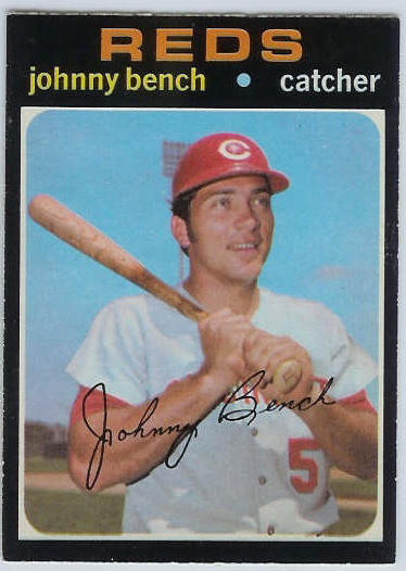 1971 O-Pee-Chee/OPC #250 Johnny Bench (Reds)  cards value
