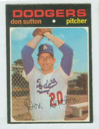 1971 O-Pee-Chee/OPC #361 Don Sutton (Dodgers)  cards value