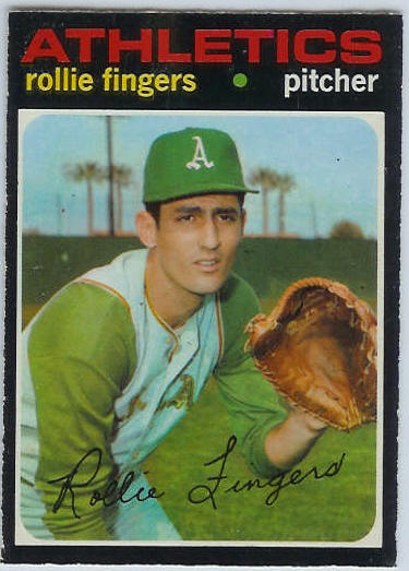 1971 O-Pee-Chee/OPC #384 Rollie Fingers (A's)  cards value