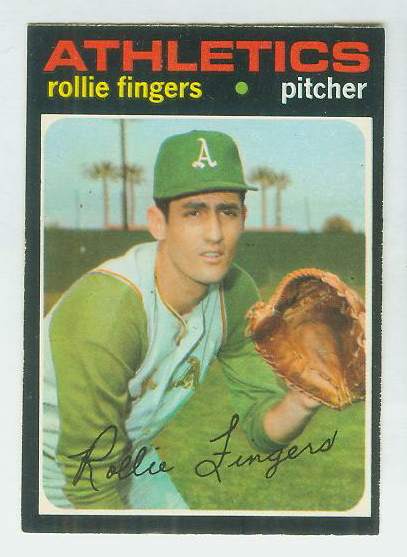 1971 O-Pee-Chee/OPC #384 Rollie Fingers (A's)  cards value