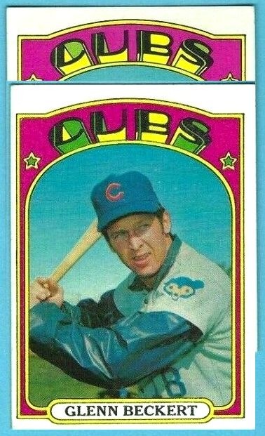 1972 Topps # 45B Glenn Beckert SCARCE [VAR:Green Cubs]  cards value