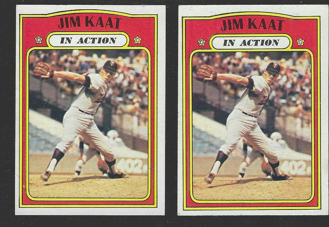 1972 Topps #710 Jim Kaat In-Action SCARCE HIGH # (Twins,HOF)  cards value