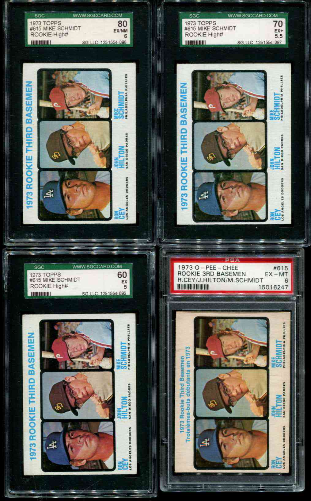 1973 Topps #615 Mike Schmidt ROOKIE [#g70] TOUGHER HIGH # (Phillies)  cards value