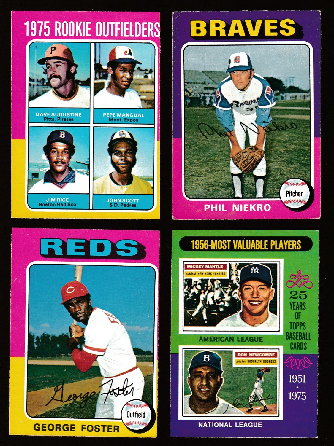 1975 O-Pee-Chee/OPC #194 '1956 MVPs' - Mickey Mantle/Don Newcombe (Yankees/  cards value